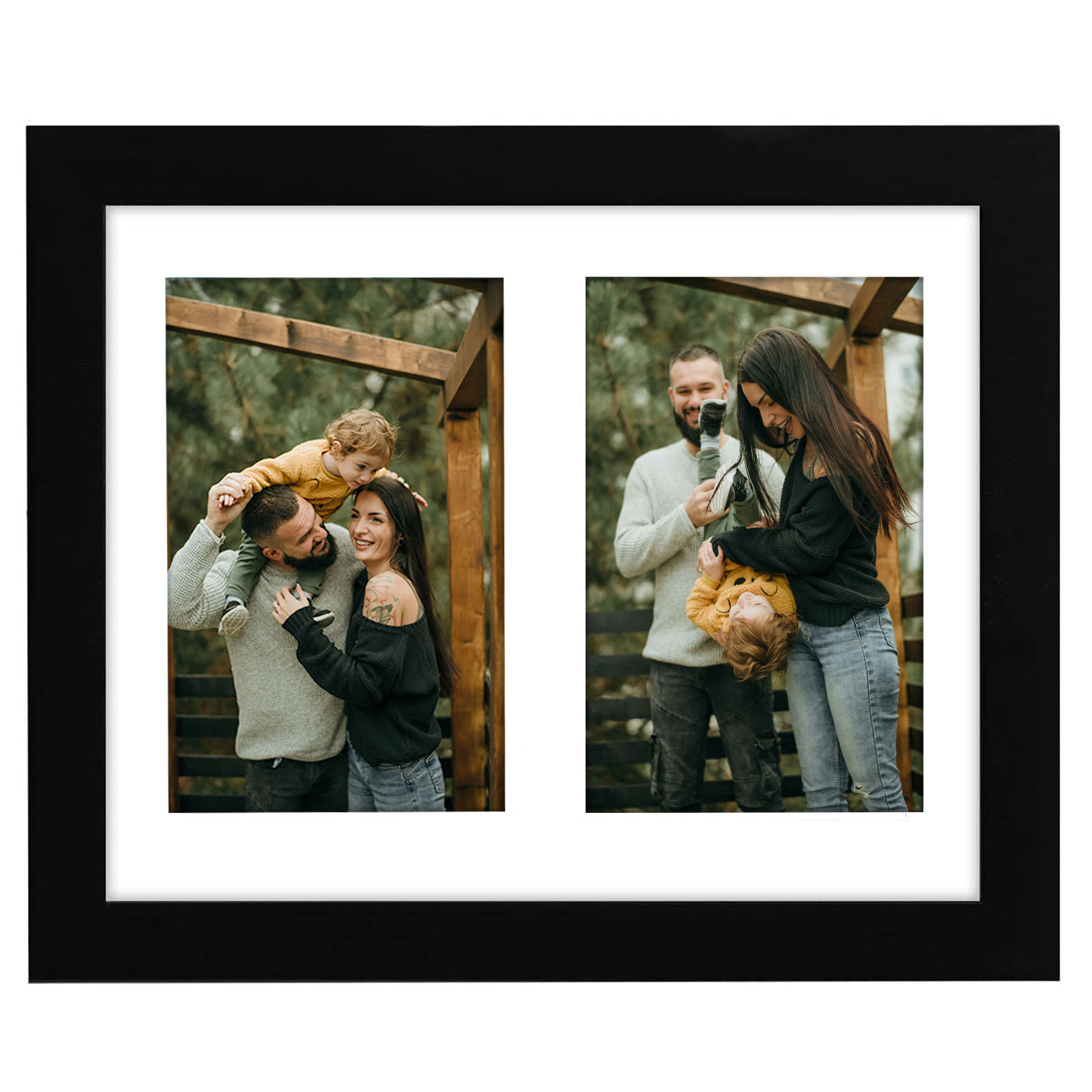 Printed Photo Collage Personalized Family 4x6 Tabletop Frame - Horizontal